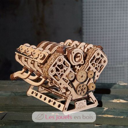 V8-Motor Mechanische Modell Bausatz U-70264 Ugears 16