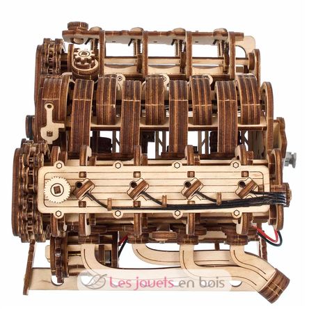 V8-Motor Mechanische Modell Bausatz U-70264 Ugears 4