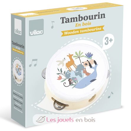 Tamburin Tiere der Welt Sarah Betz V7112 Vilac 3