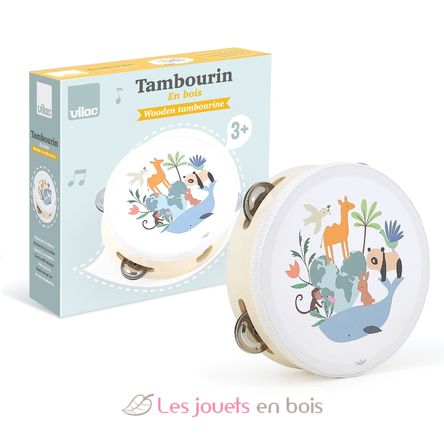 Tamburin Tiere der Welt Sarah Betz V7112 Vilac 4
