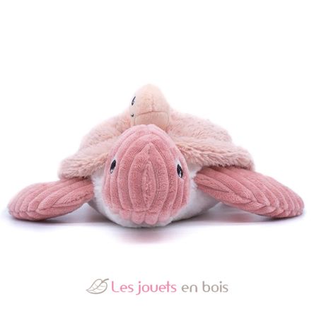 Plüsch Schildkrötenmutter-Baby rosa DE73501 Les Déglingos 6