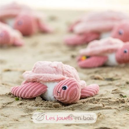 Plüsch Schildkrötenmutter-Baby rosa DE73501 Les Déglingos 5