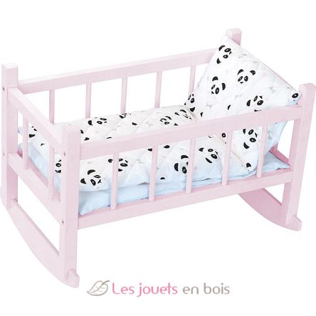 Panda Wiege für die Puppe 40 cm PE800127 Petitcollin 1