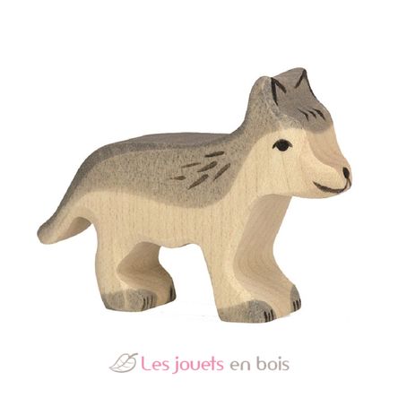 Kleine Wolfsfigur HZ-80110 Holztiger 1