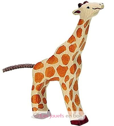 Kleine Giraffenfigur, fressend HZ-80157 Holztiger 1