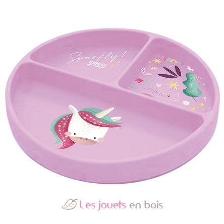 Silikon-Teller Sparkly das Einhorn SJ-SI0689 Sassi Junior 1
