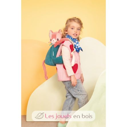 Weicher rucksack Jeanne die Katze LI-84487 Lilliputiens 4