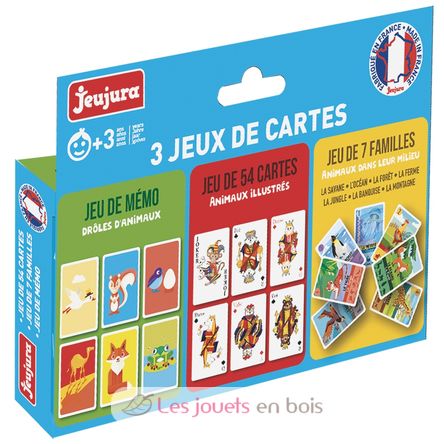 3er-Set Kartenspiele JJ8452 Jeujura 2