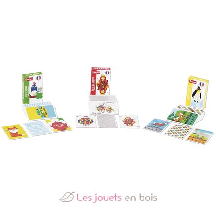 3er-Set Kartenspiele JJ8452 Jeujura 3