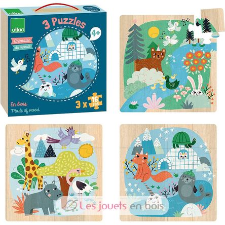 Puzzles Tiere der Welt V8530 Vilac 2