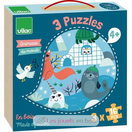 Puzzles Tiere der Welt V8530 Vilac 1