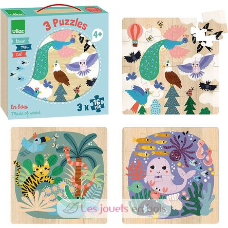 Puzzles Erde Meer Himmel V8536 Vilac 2