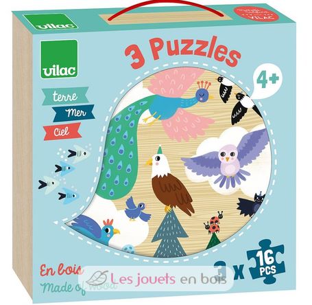 Puzzles Erde Meer Himmel V8536 Vilac 1