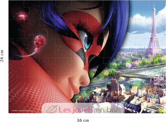 Puzzle Miraculous LadyBug 60 Teile N86181 Nathan 3