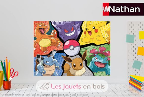 Puzzle Pikachu, Evoli und Co 100 Teile N86188 Nathan 4