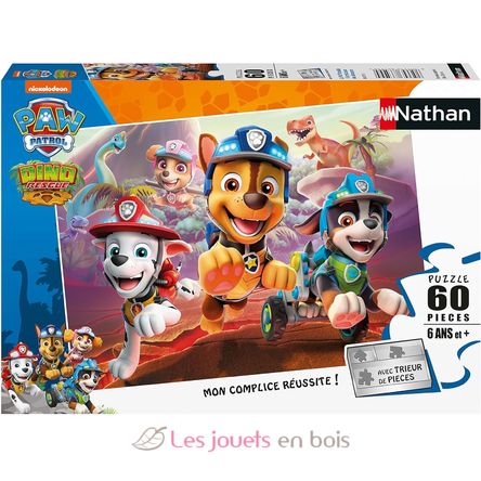 Puzzle Paw Patrol und Dinosaurier 60 Teile N86575 Nathan 1