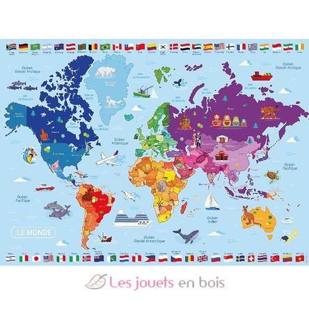 Puzzle Weltkarte 250 Teile NA868834 Nathan 2