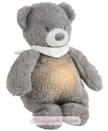 Nachtlicht Kuscheltier Bär Sleepy - grau NA876629 Nattou 1