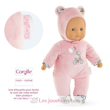 Puppe Pti' Coeur rosa Bär CO-9000100700 Corolle 5