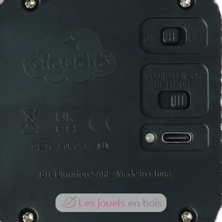 Wiederaufladbares Nachtlicht Tranquil Turtle Rosa Cloudb-9001-PK Cloud b 5