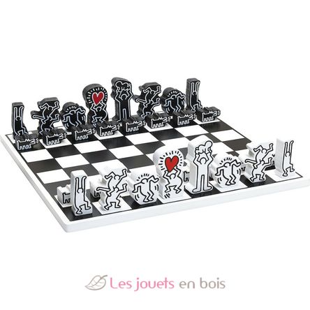 Schachspiel Keith Haring V9221 Vilac 1