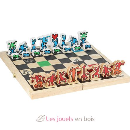 Schachspiel Keith Haring V9229 Vilac 2