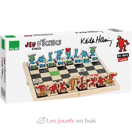 Schachspiel Keith Haring V9229 Vilac 5