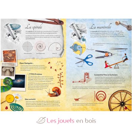 Buch und Modell Die Maschinen von Leonardo da Vinci SJ-330016 Sassi Junior 3