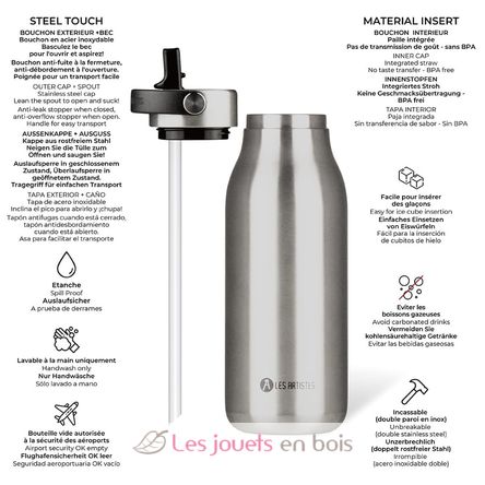 Isolierflasche 2.0 Silber 1L A-2374 Les Artistes Paris 2