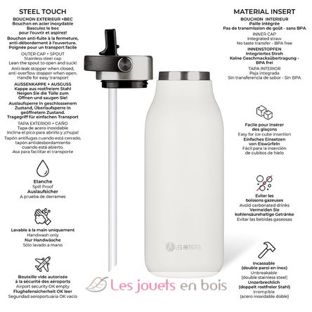 Isolierflasche 2.0 Weiß 1L A-2393 Les Artistes Paris 2