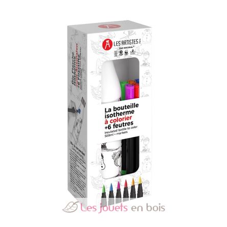 Isolierflasche zum Einfärben Snoopy 500ml A-4379 Les Artistes Paris 3