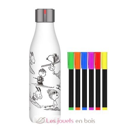 Isolierflasche zum Einfärben Snoopy 500ml A-4379 Les Artistes Paris 1