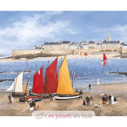 Die Stadtmauer von Saint-Malo Delacroix A1002-650 Puzzle Michele Wilson 2