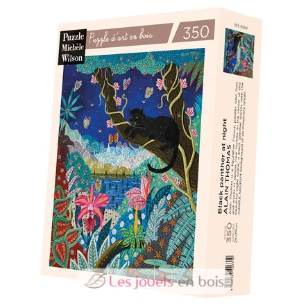 Schwarzer Panther bei Nacht von Alain Thomas A1106-350 Puzzle Michele Wilson 1