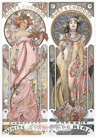 Champagne von Mucha A1110-500 Puzzle Michele Wilson 3