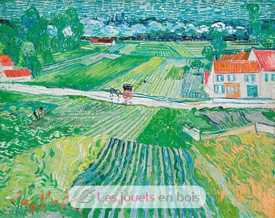 Landschaft von Auvers Van Gogh A1118-1000 Puzzle Michele Wilson 2
