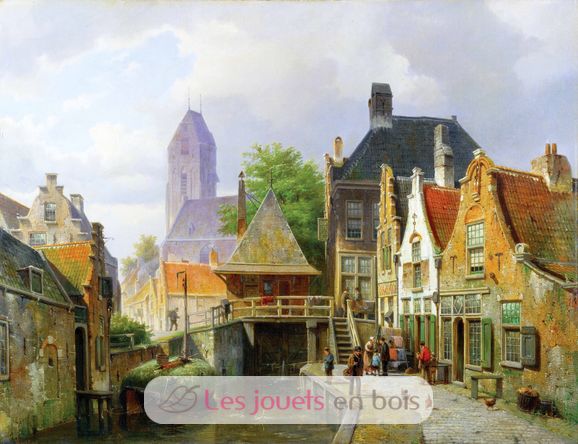 Blick auf Oudewater von Koekkoek A296-650 Puzzle Michele Wilson 2