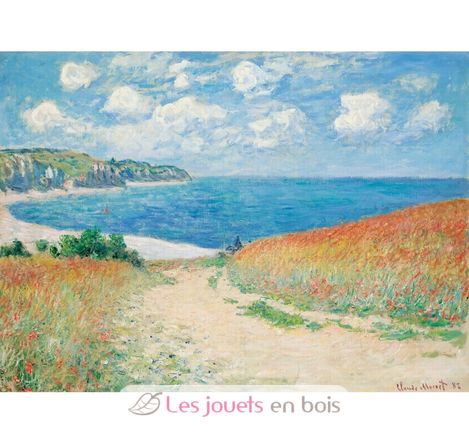 Strandweg zwischen Weizenfeldern von Monet A490-500 Puzzle Michele Wilson 2