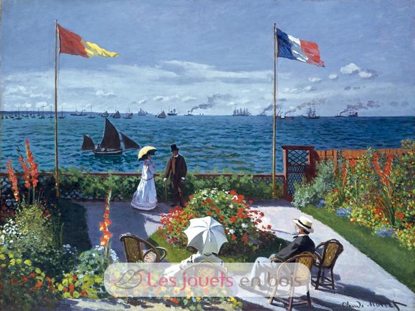 Terrasse von Sainte Adresse von Monet A493-650 Puzzle Michele Wilson 2