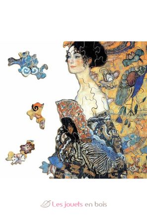 Dame Mit Faecher von Klimt A515-80 Puzzle Michele Wilson 4