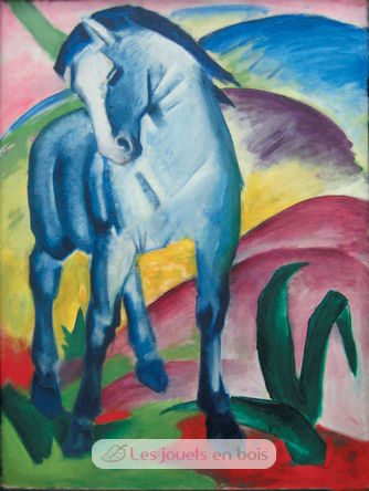 Das blaue Pferd von Franz Marc A60-80 Puzzle Michele Wilson 2