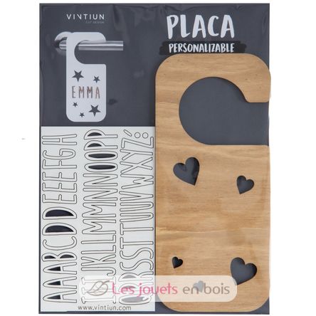 Personalisierbarer Türhänger - Herzen VI-PL23 Vintiun 2