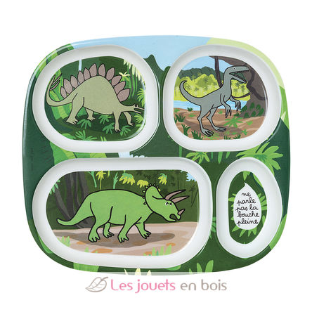 Tellertablett mit Fächern Dinosaurier PJ-DI935L Petit Jour 1