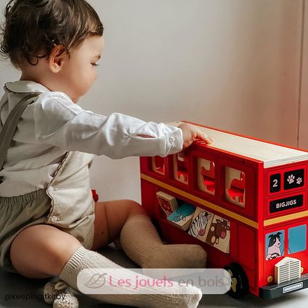 Steckspiel Tierenbus BJ692 Bigjigs Toys 4