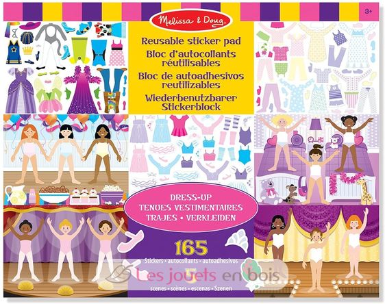 wiederverwendbare Aufkleber - Dress up Thema MD-14198 Melissa & Doug 1