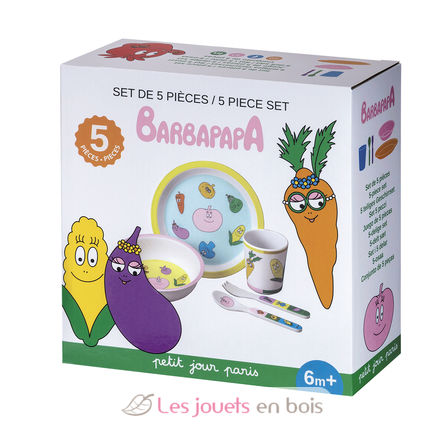 5 teiliges Geschirrset Barbapapa Veggie PJ-BA701VR Petit Jour 2