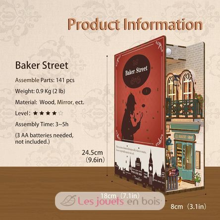 Book Nook Baker Street T-TQ108 Tonecheer 6