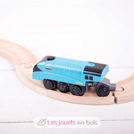 Batteriebetriebene Lokomotive Mallard BJT308 Bigjigs Toys 3