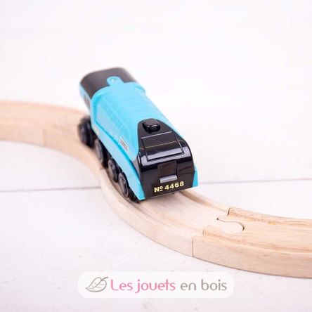 Batteriebetriebene Lokomotive Mallard BJT308 Bigjigs Toys 5