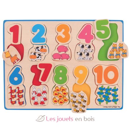 Zahlen- und Farben-Zuordnungspuzzle BJ549 Bigjigs Toys 2